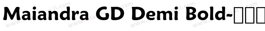 Maiandra GD Demi Bold字体转换